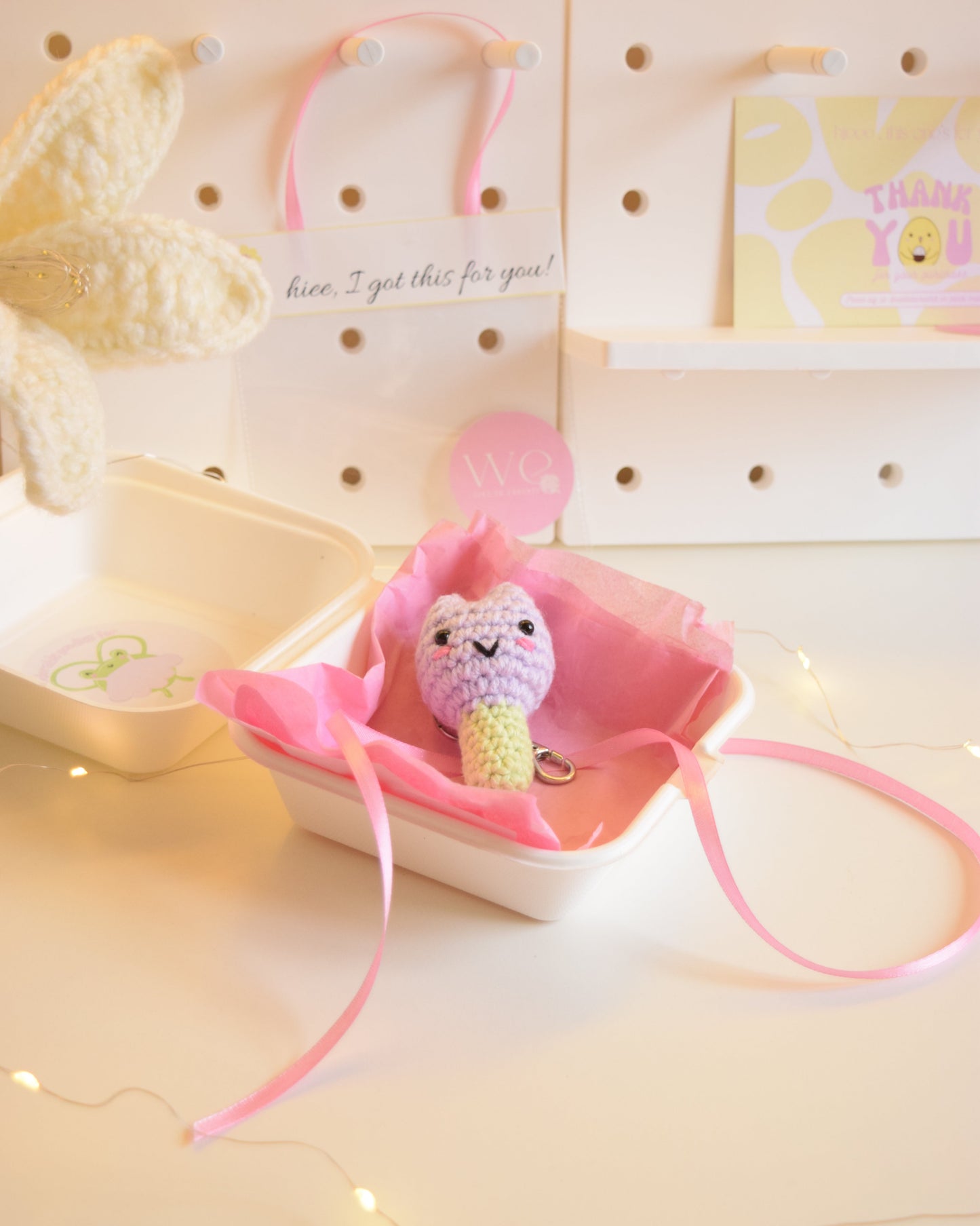Tulip keychain + charm