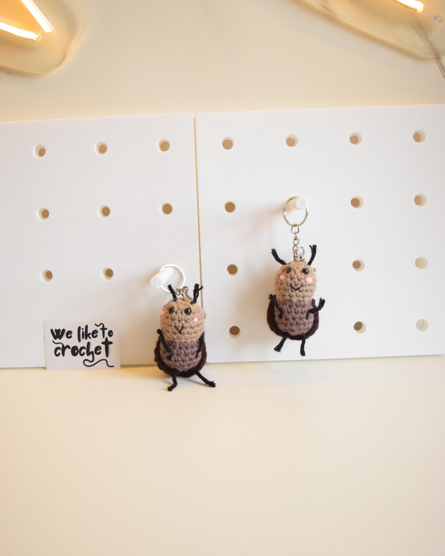 Cockroach keychain + charm