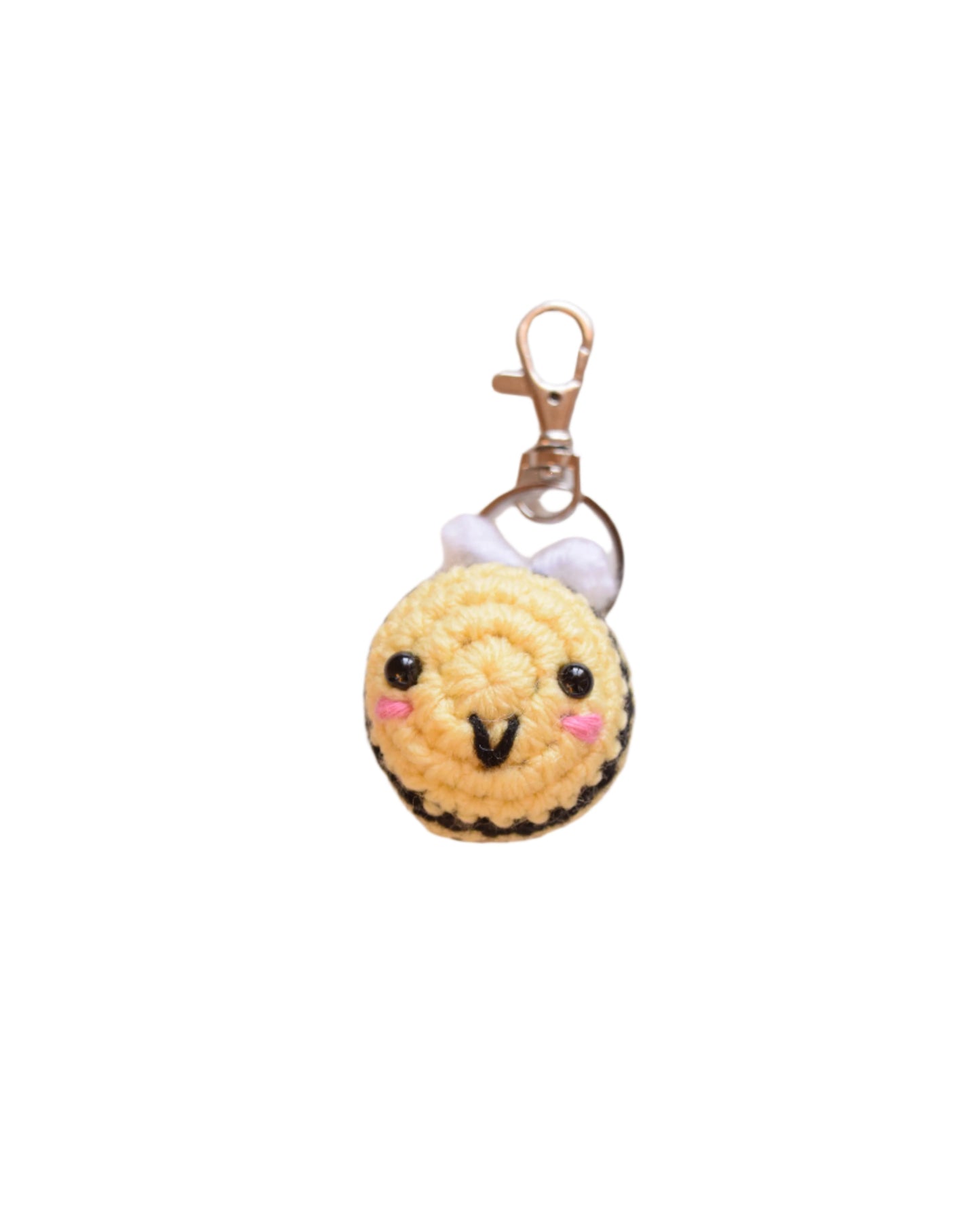 Bee keychain + charm
