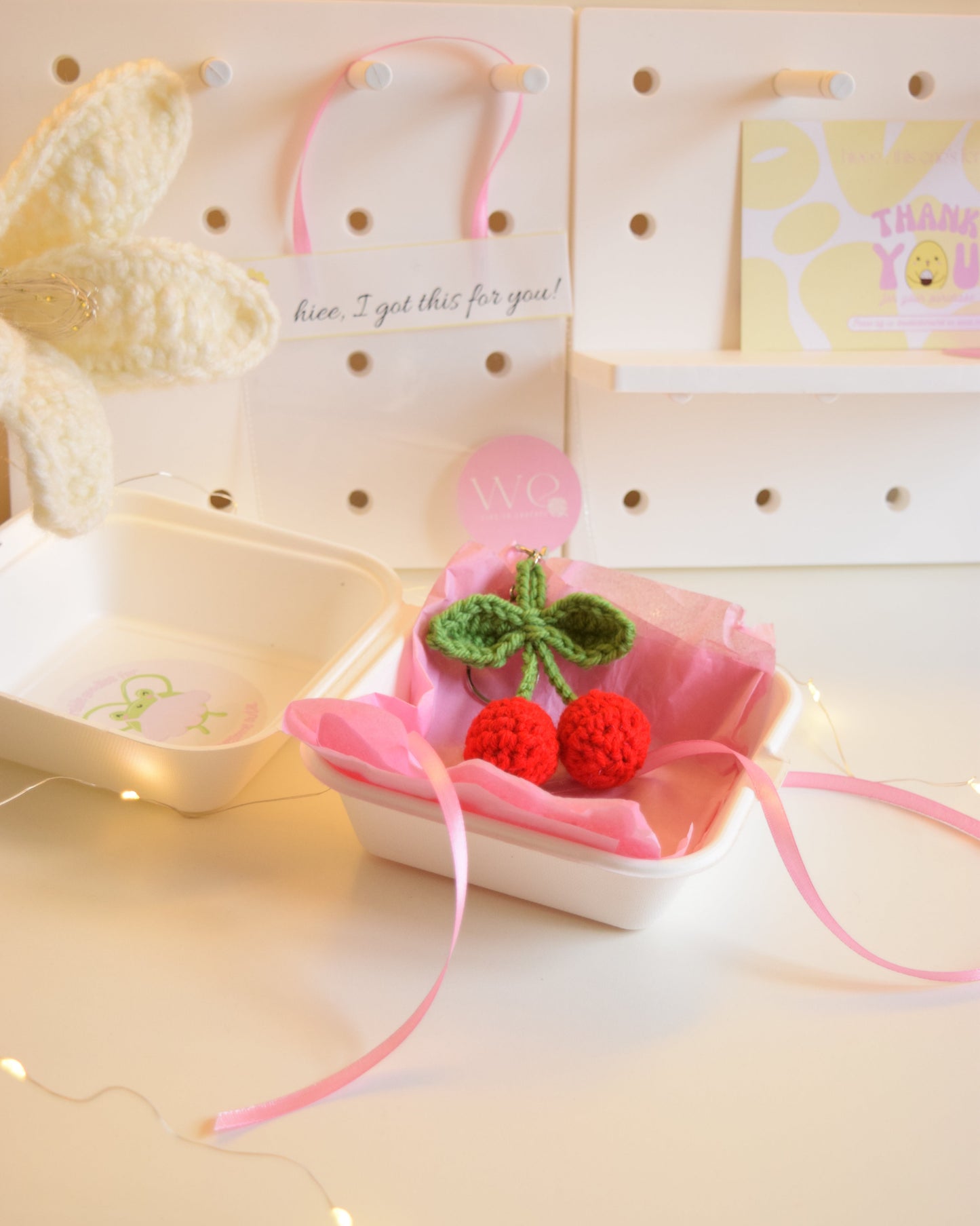 Cherry keychain + charm