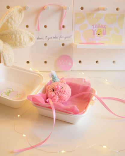 piggy keychain + charm