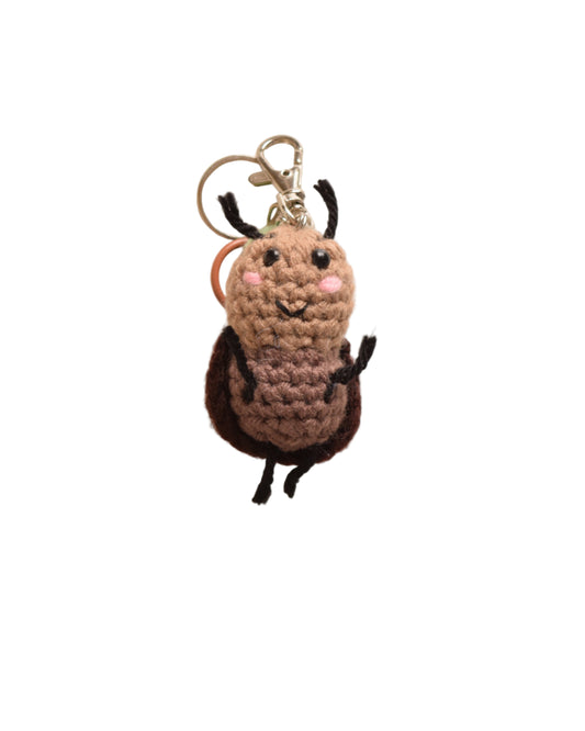 Cockroach keychain + charm