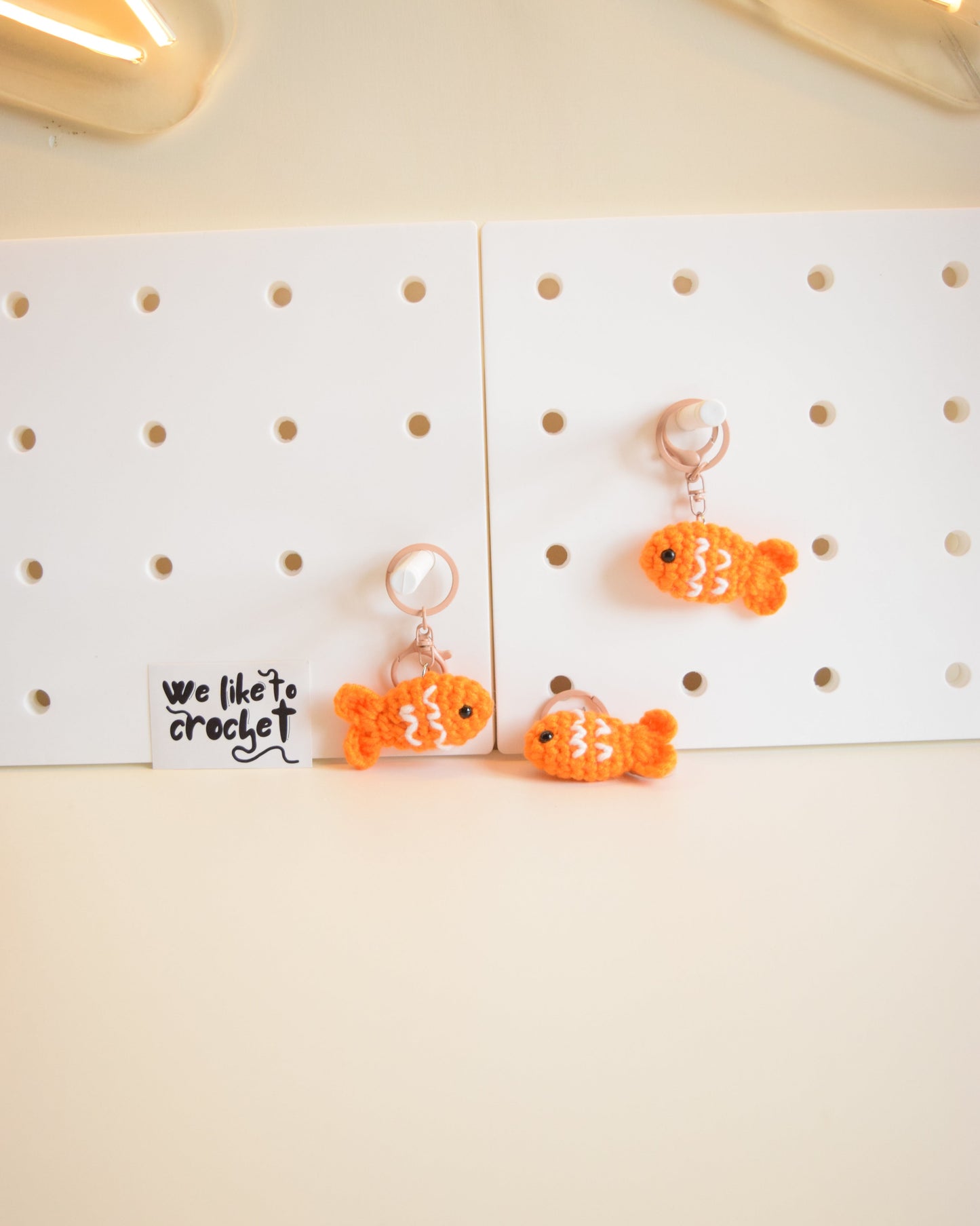 Fish keychain + charm
