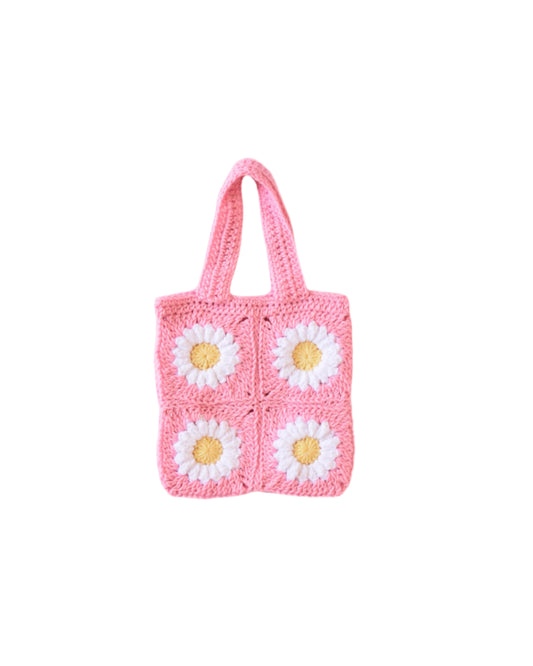 Square crochet bag