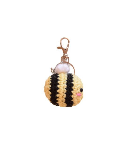 Bee keychain + charm