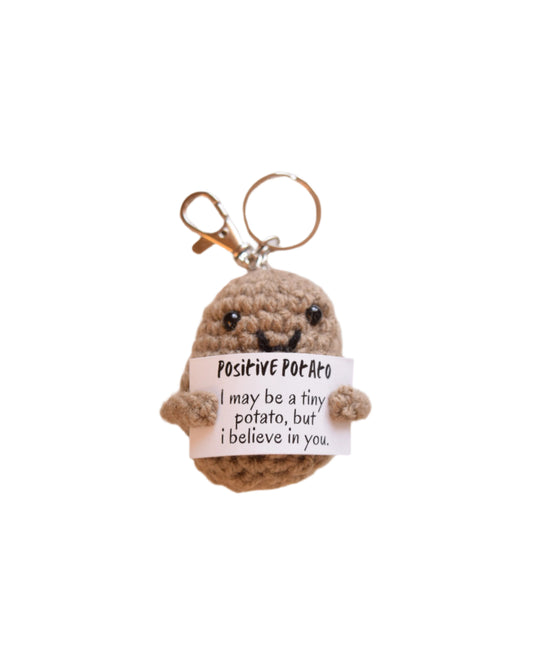 Positive patato keychain + charm