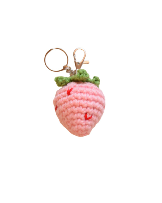 Strawberry keychain + charm