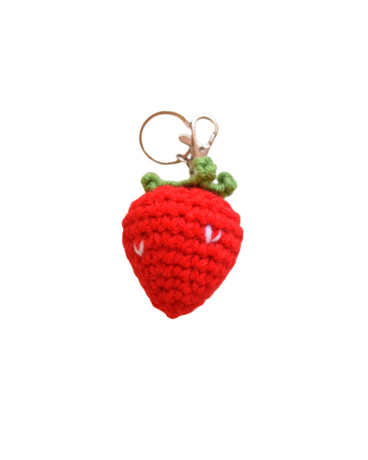Strawberry keychain + charm